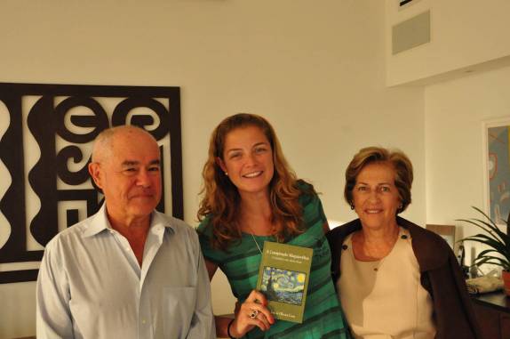 Com os pais da Su em Key Biscayne, na Flórida - Estados Unidos